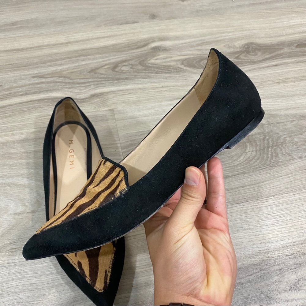 M. Gemi The Stellato Tiger Pony Hair Flat Loafer - Picture 5 of 12